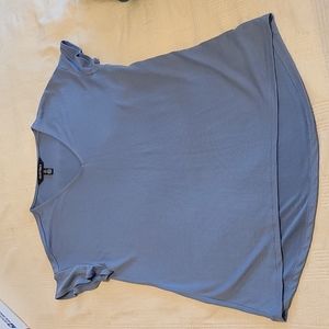 Ellen Tracy Soft Blue V-Neck Tee